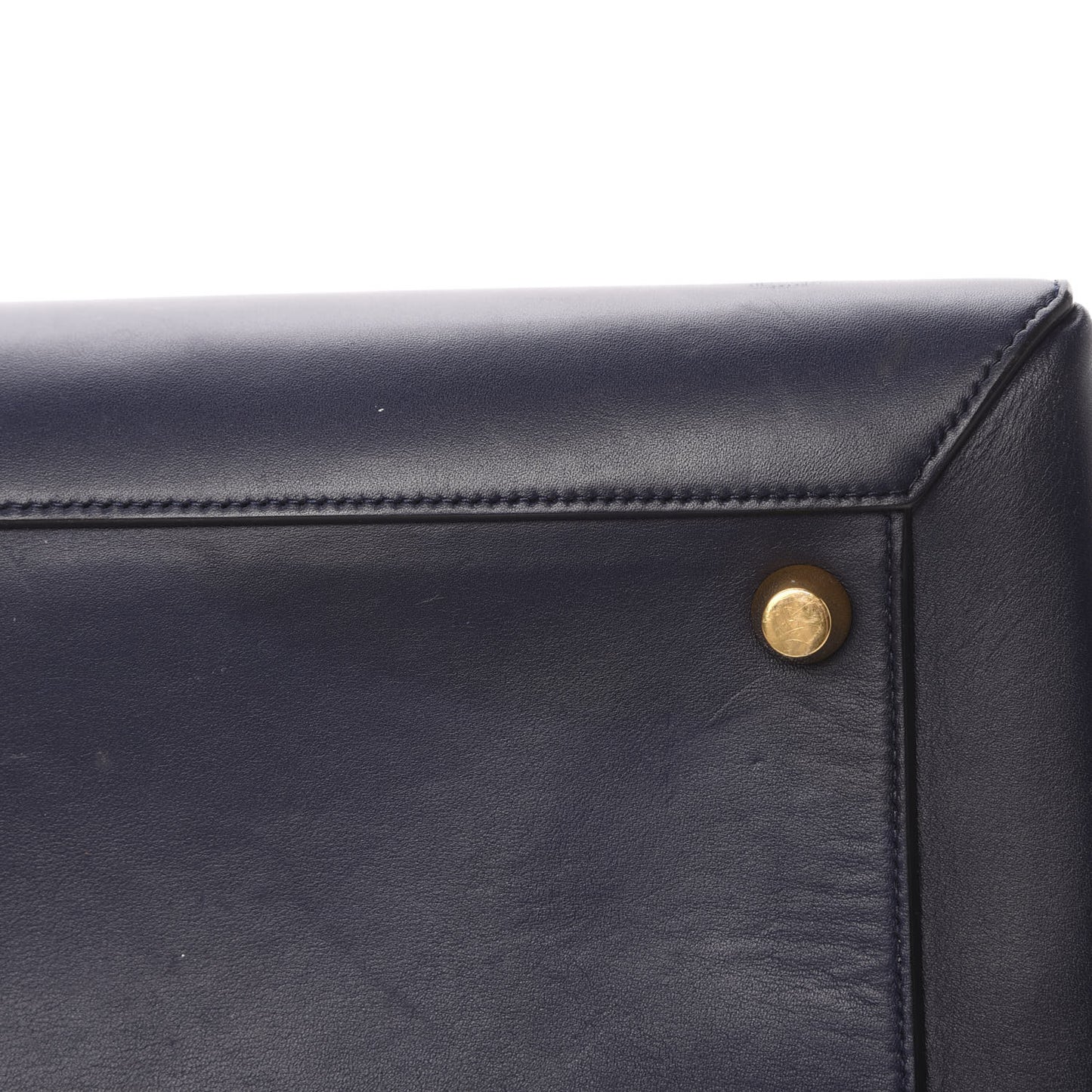 Smooth Calfskin Large Bi-Color Belt Bag Midnight