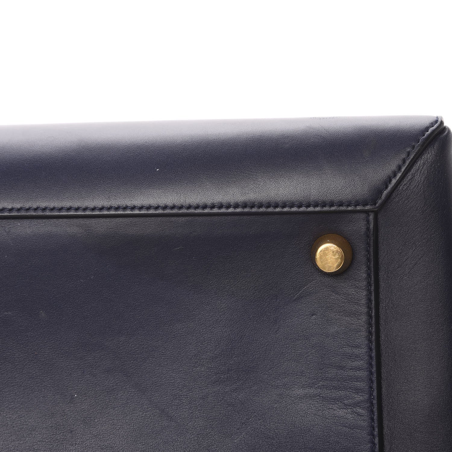 Celine Smooth Calfskin Large Bi-Color Belt Bag Midnight 16 of 17