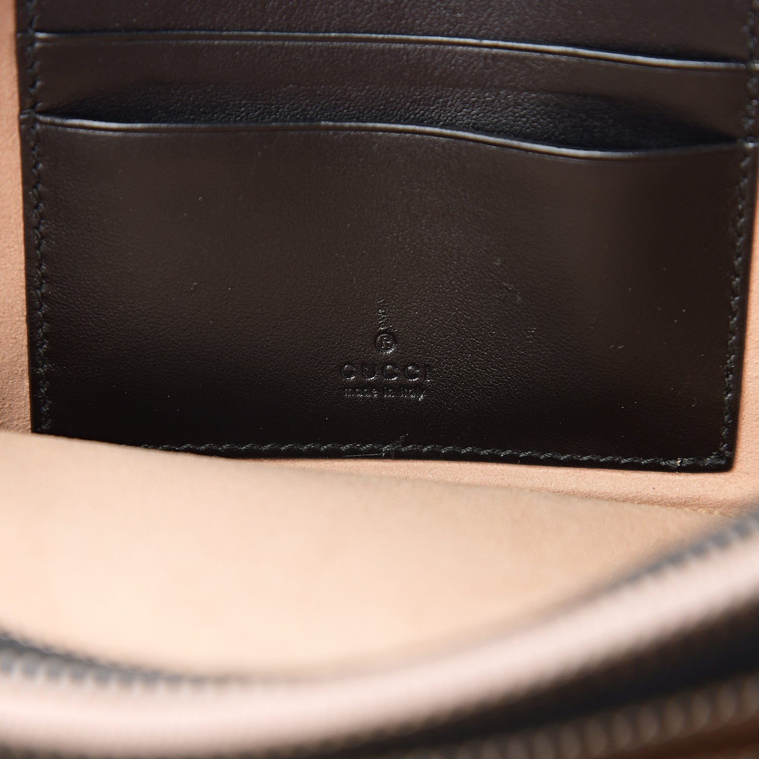 Gucci Calfskin Matelasse Mini GG Marmont Chain Crossbody Bag Black 5 of 8