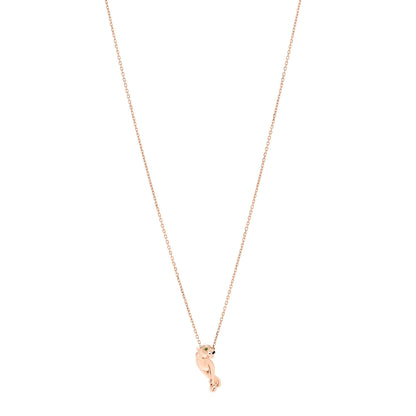 Cartier 18K Pink Gold Tsavorite Black Lacquer Panthère De Cartier Pendant Necklace 1 of 6