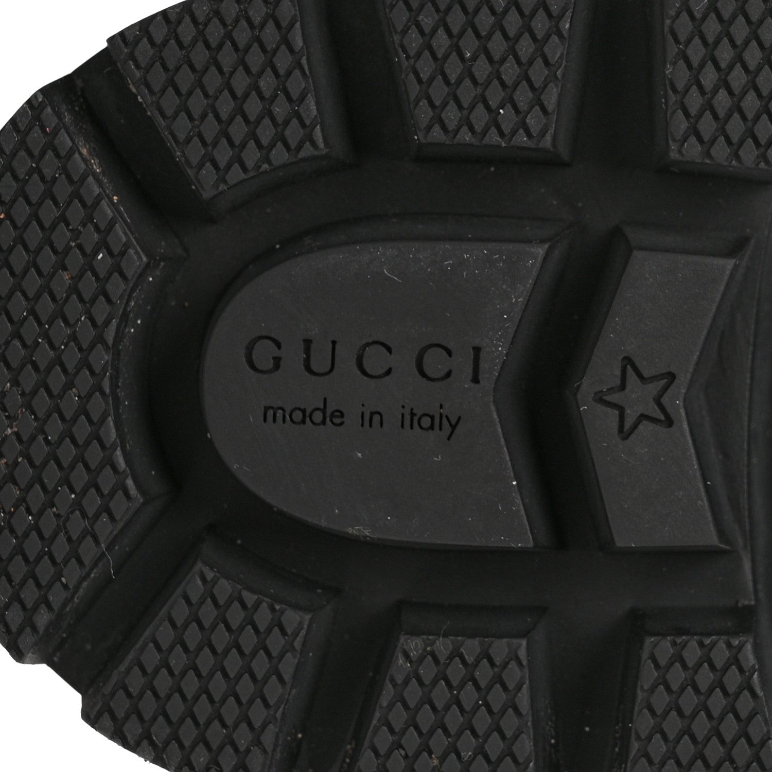 Gucci Calfskin Nappa Rhombus Quilted Trip Ankle Boots 37 Black 7 of 12
