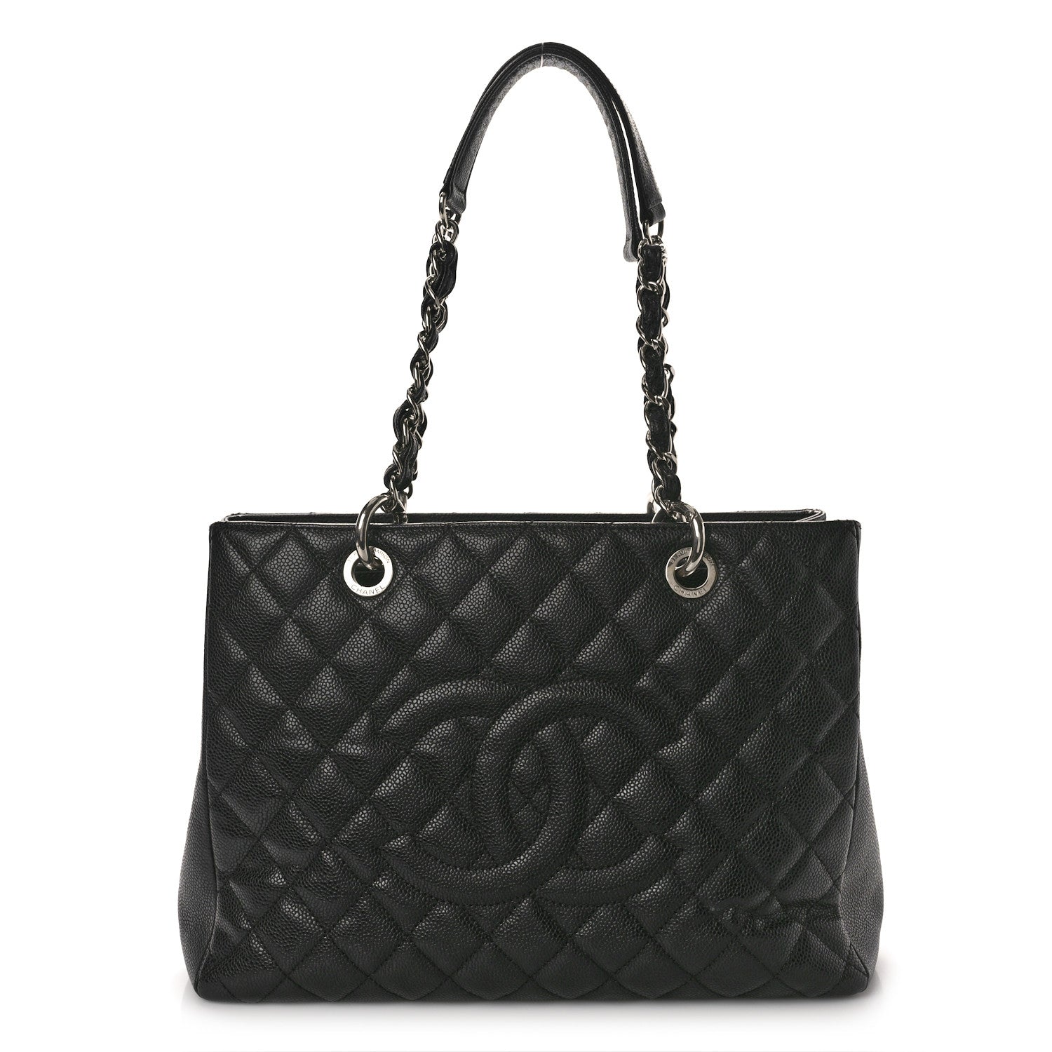 Chanel Caviar Quilted Grand Shopping Tote GST Black 1 of 10