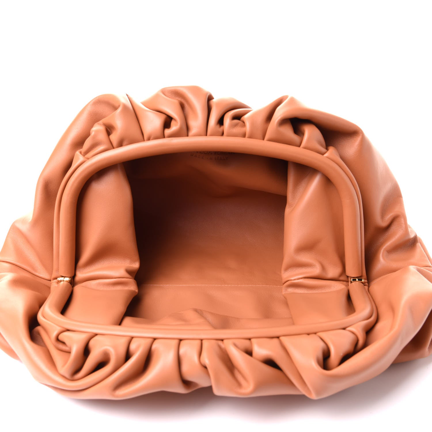 Bottega Veneta Smooth Butter Calf The Pouch Oversized Clutch Clay 5 of 10