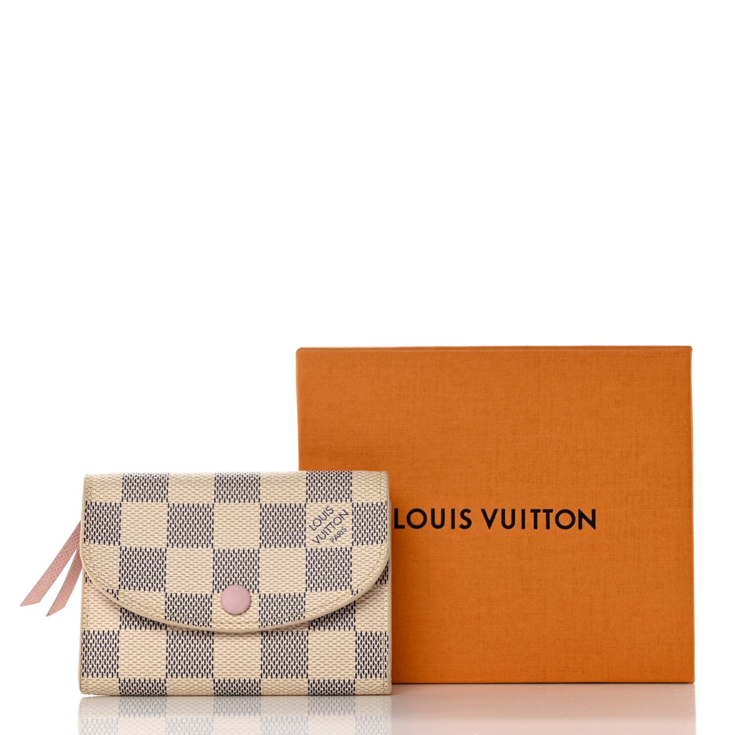 Louis Vuitton Damier Azur Rosalie Coin Purse Rose Ballerine 11 of 11