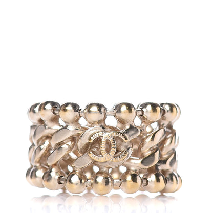 Chanel Chain CC Ring 7 Gold 1 of 4