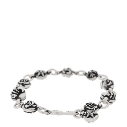 Chrome Hearts Sterling Silver Symbols Ball Bracelet 2 of 3