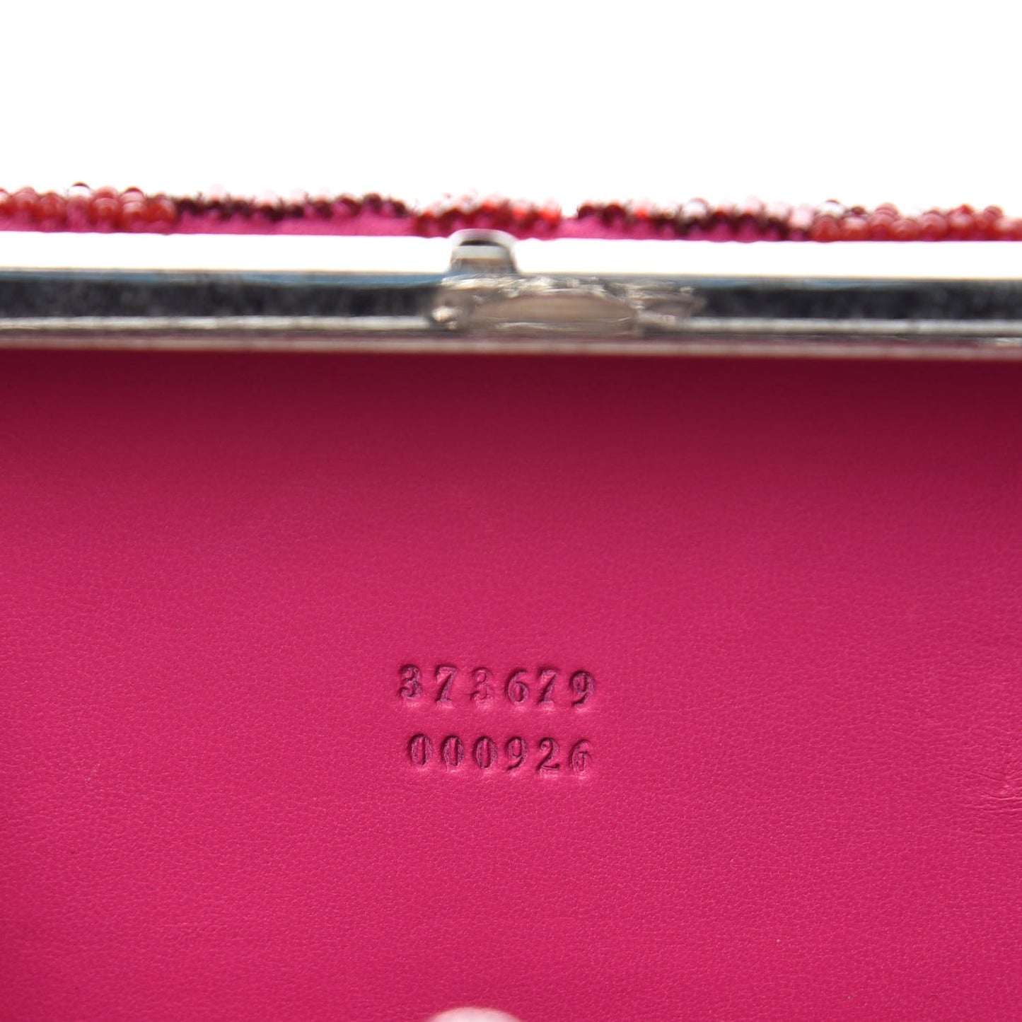 Satin Beaded Leopard Skull Box Clutch Red Pink