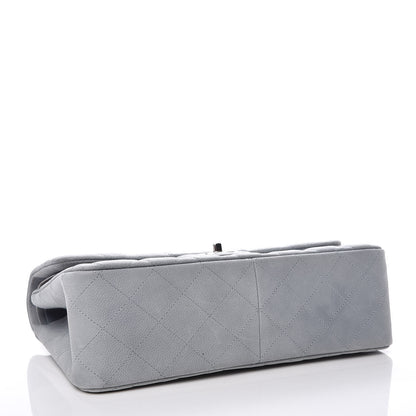 Chanel Iridescent Caviar Jumbo Double Flap Light Blue 5 of 10