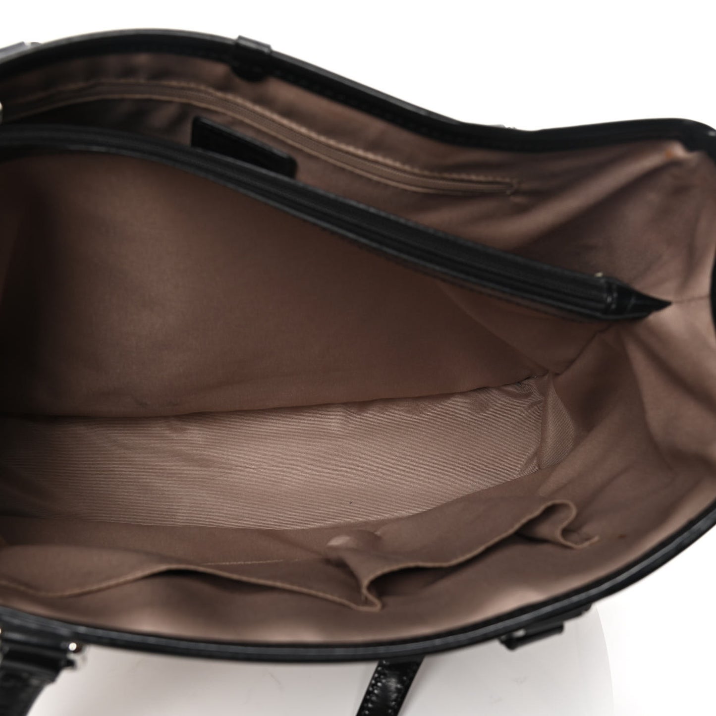 Patent Trim Nova Check Tote Black