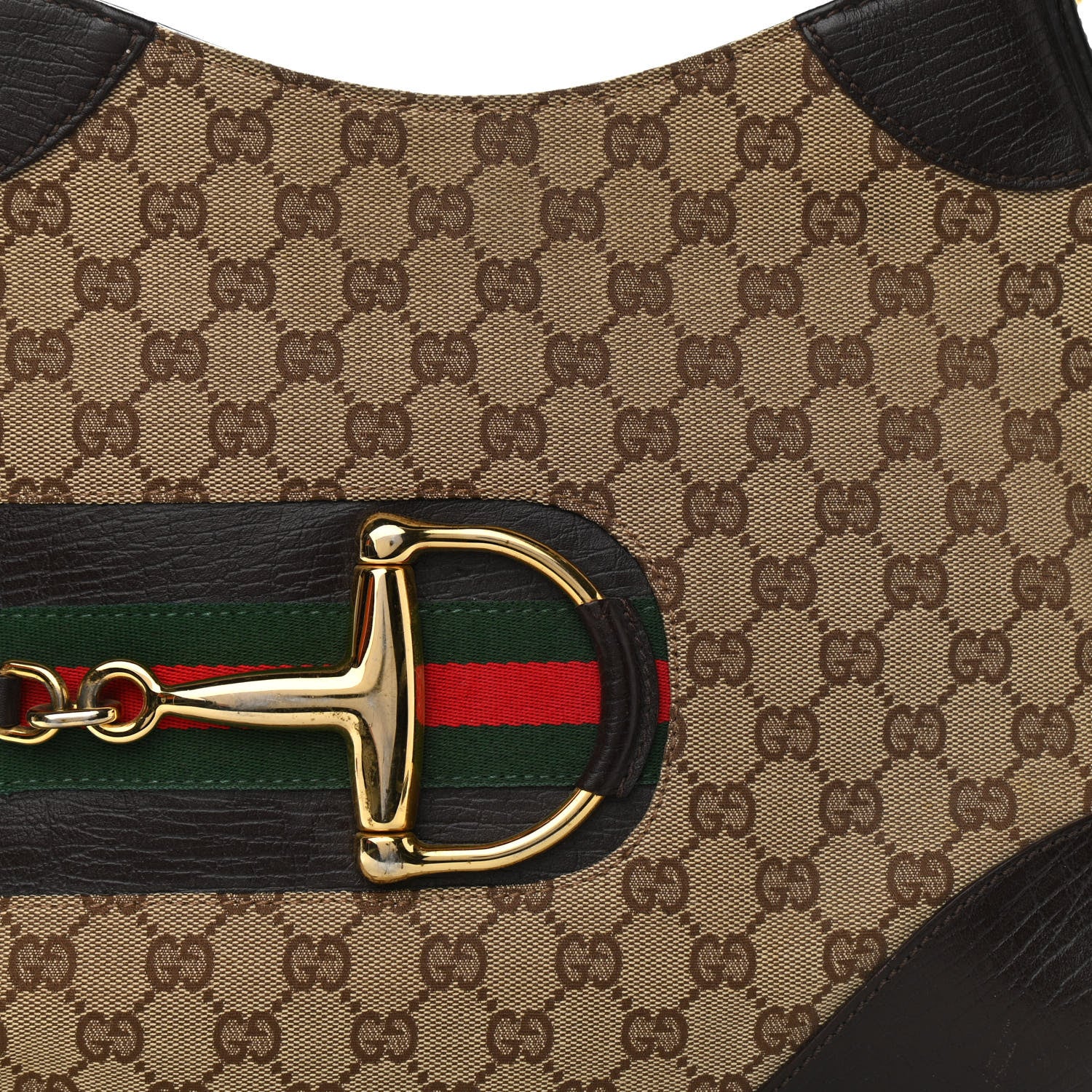 Gucci Monogram Hasler Hobo Dark Brown 8 of 13