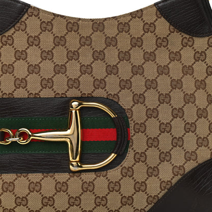 Gucci Monogram Hasler Hobo Dark Brown 8 of 13