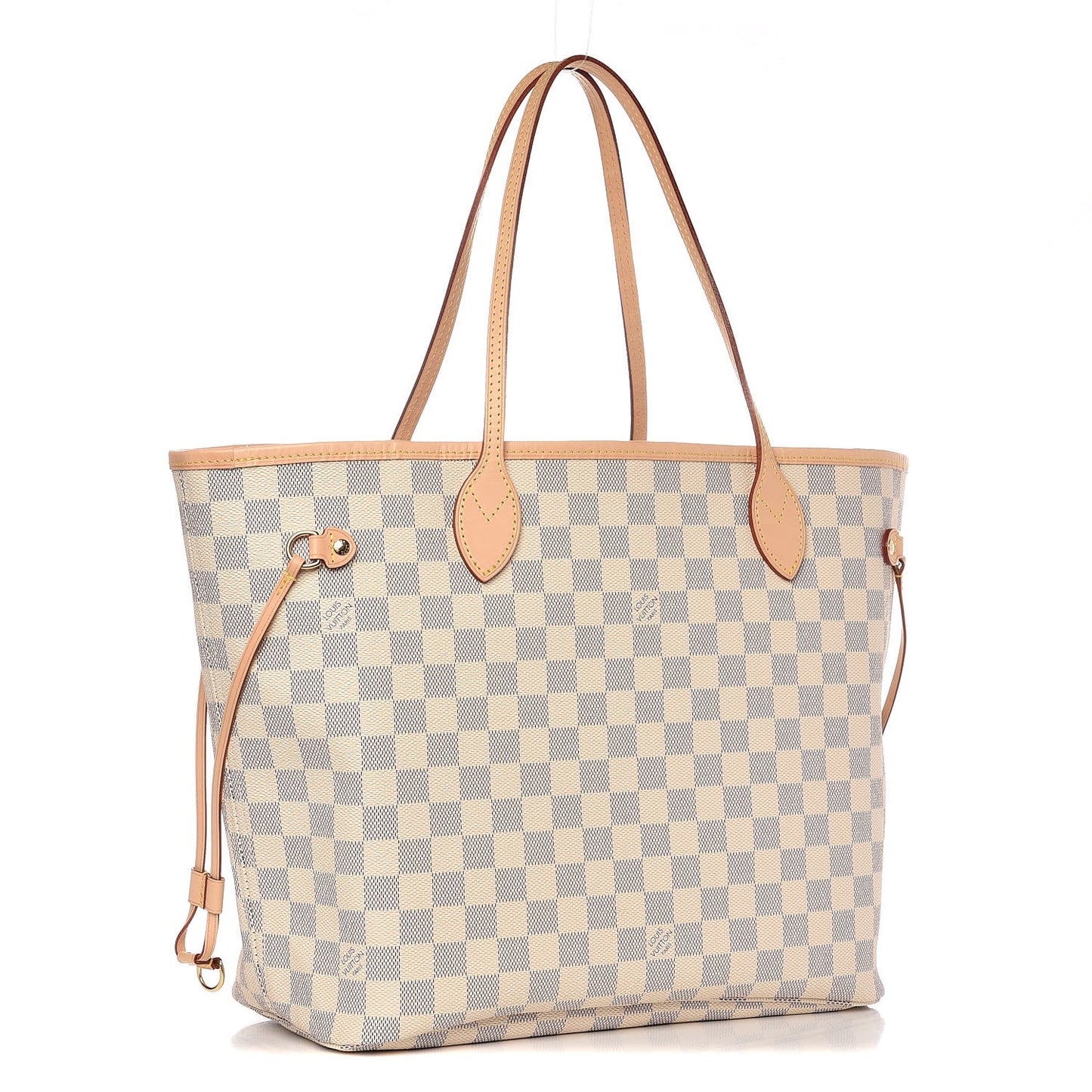 Damier Azur Neo Neverfull MM Rose Ballerine