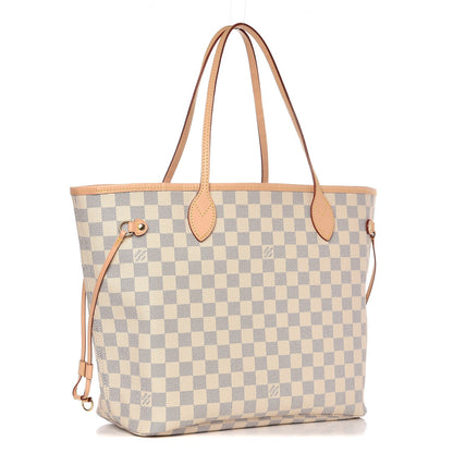 Louis Vuitton Damier Azur Neo Neverfull MM Rose Ballerine 13 of 19