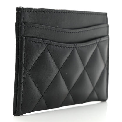 Chanel Lambskin Quilted Card Holder Black 3 of 9