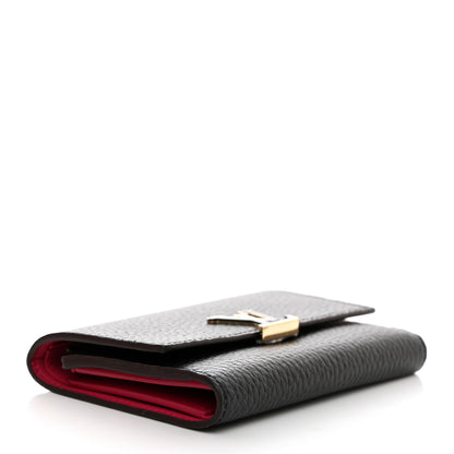 Louis Vuitton Taurillon Capucines Compact Wallet Black 4 of 6