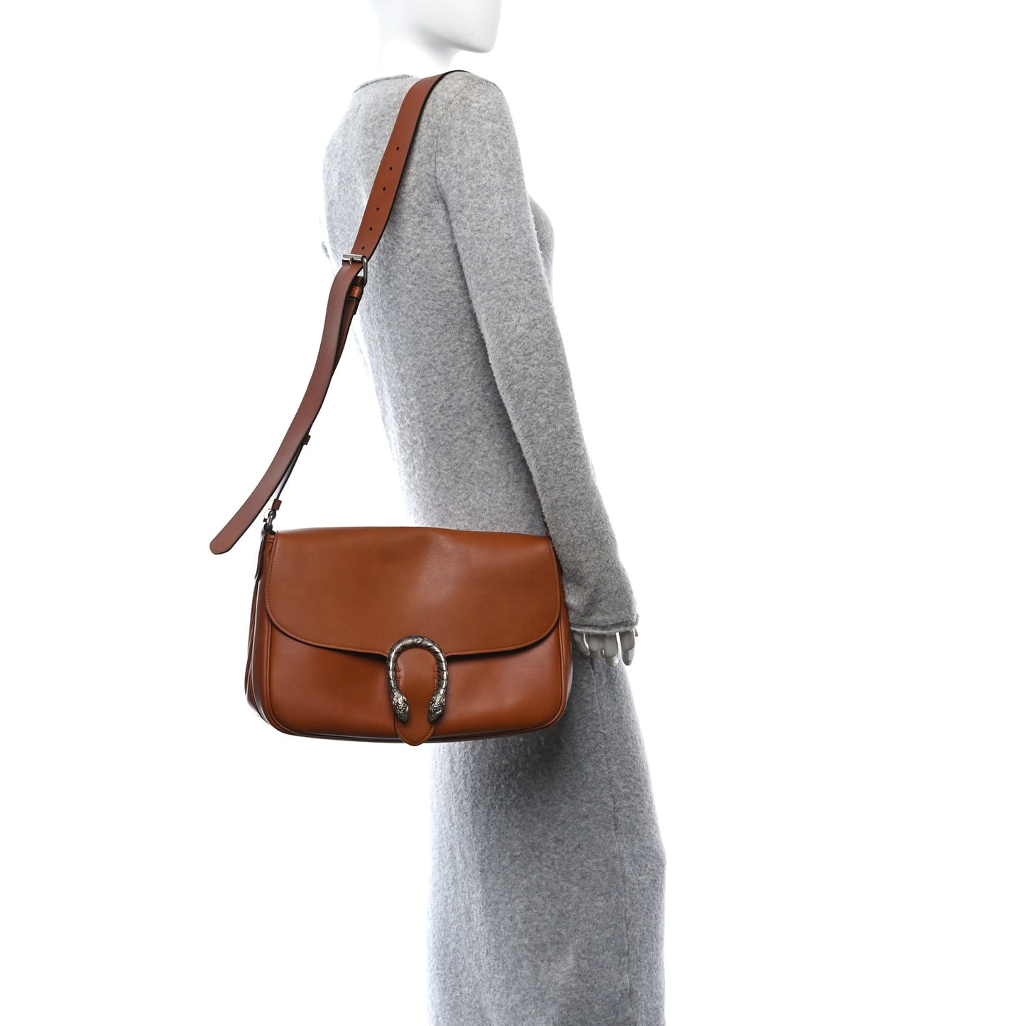 Calfskin Dionysus Messenger Bag Brown