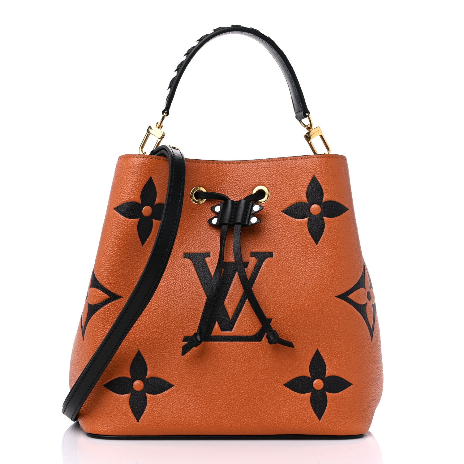 Louis Vuitton Empreinte Monogram Giant Crafty Neonoe MM Caramel Black 3 of 10