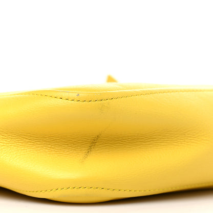 Balenciaga Shiny Day Calfskin Logo XS Triangle Duffle Jaune Black 7 of 12