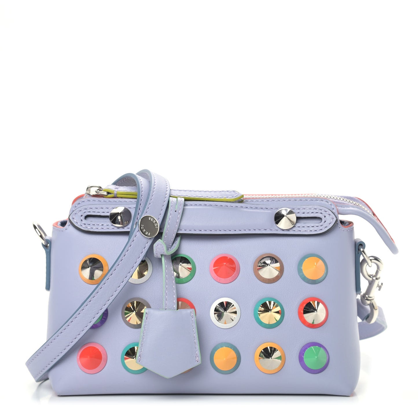 Vitello Dolce Studded Mini By The Way Boston Bag Light Purple Multicolor