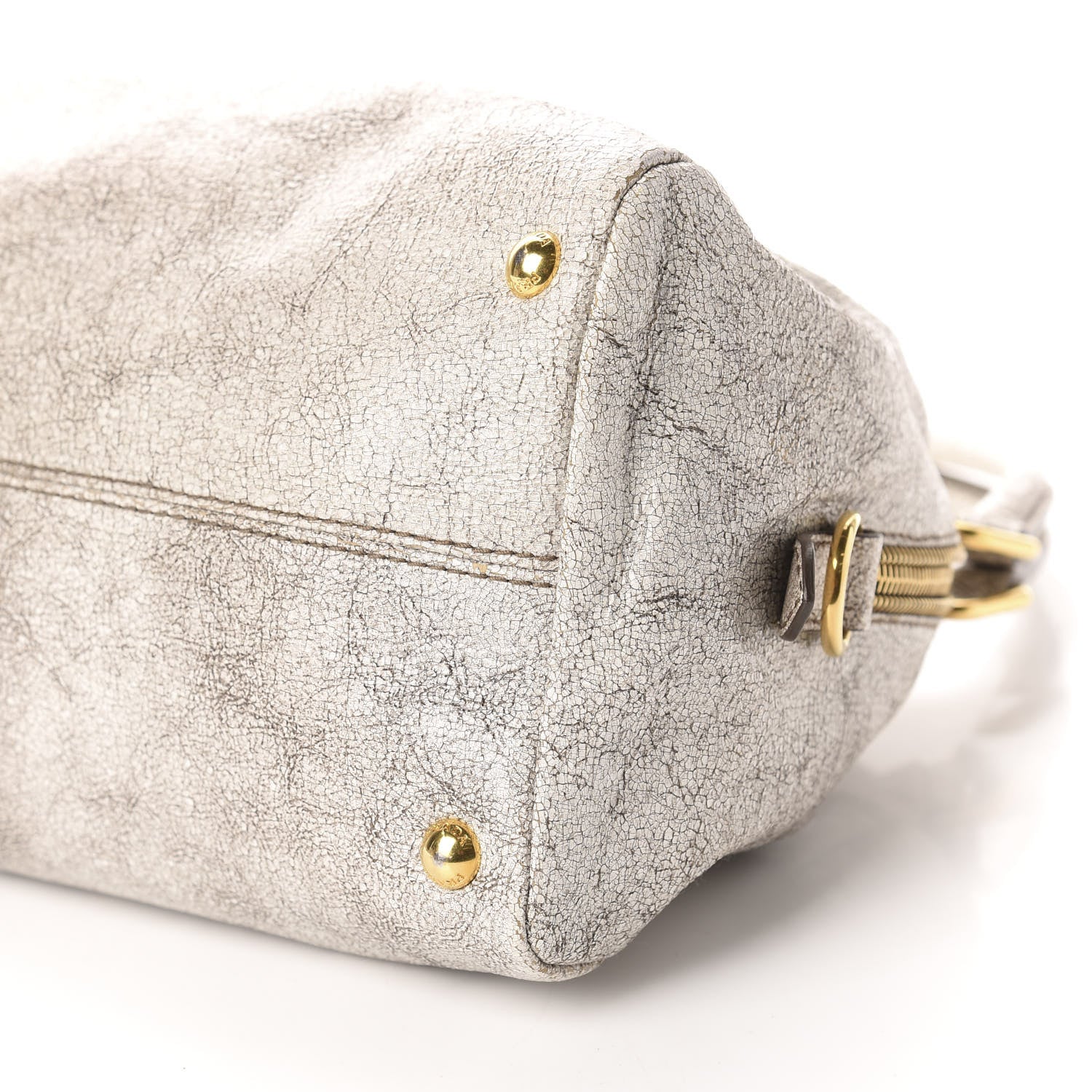 Prada Craquele Shoulder Bag Talco 7 of 12