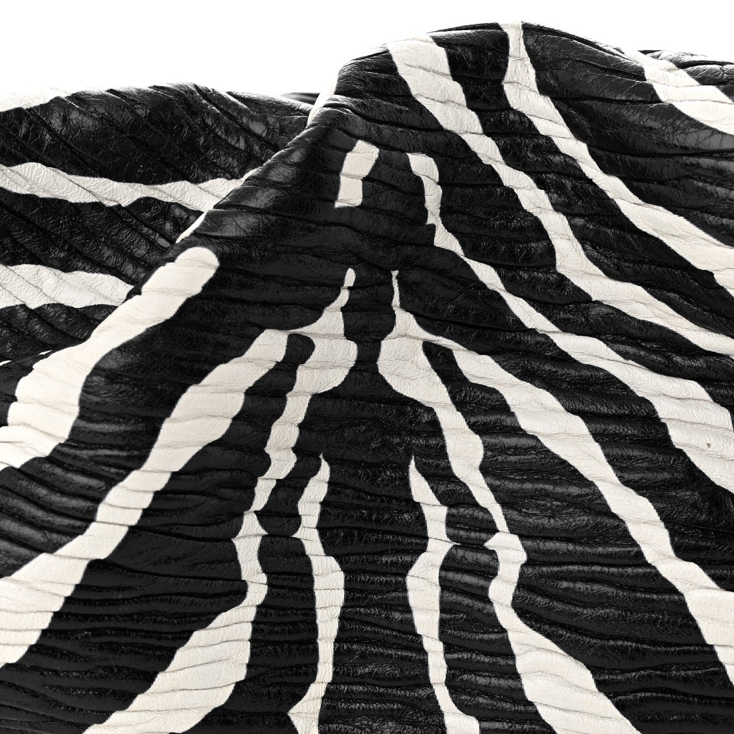 Bottega Veneta Nappa Zebra Print The Pouch Chain White Black 8 of 10