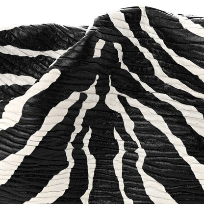 Bottega Veneta Nappa Zebra Print The Pouch Chain White Black 8 of 10