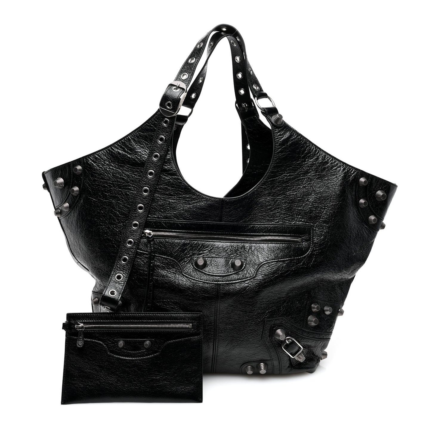 Agneau Arena Large Le Cagole Carry All Bag Black