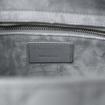 Christian Dior Ultra Matte Calfskin Cannage Large Lady Dior Grey Stone 6 of 9