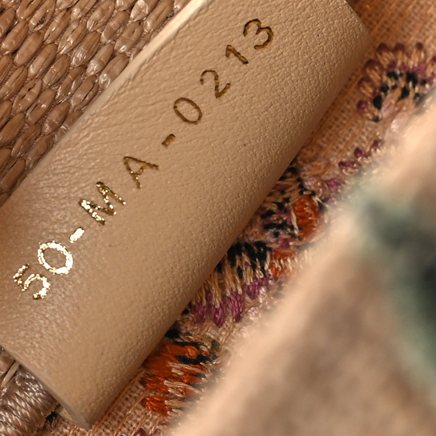 Raffia Embroidered Petites Fleurs Medium Book Tote Natural