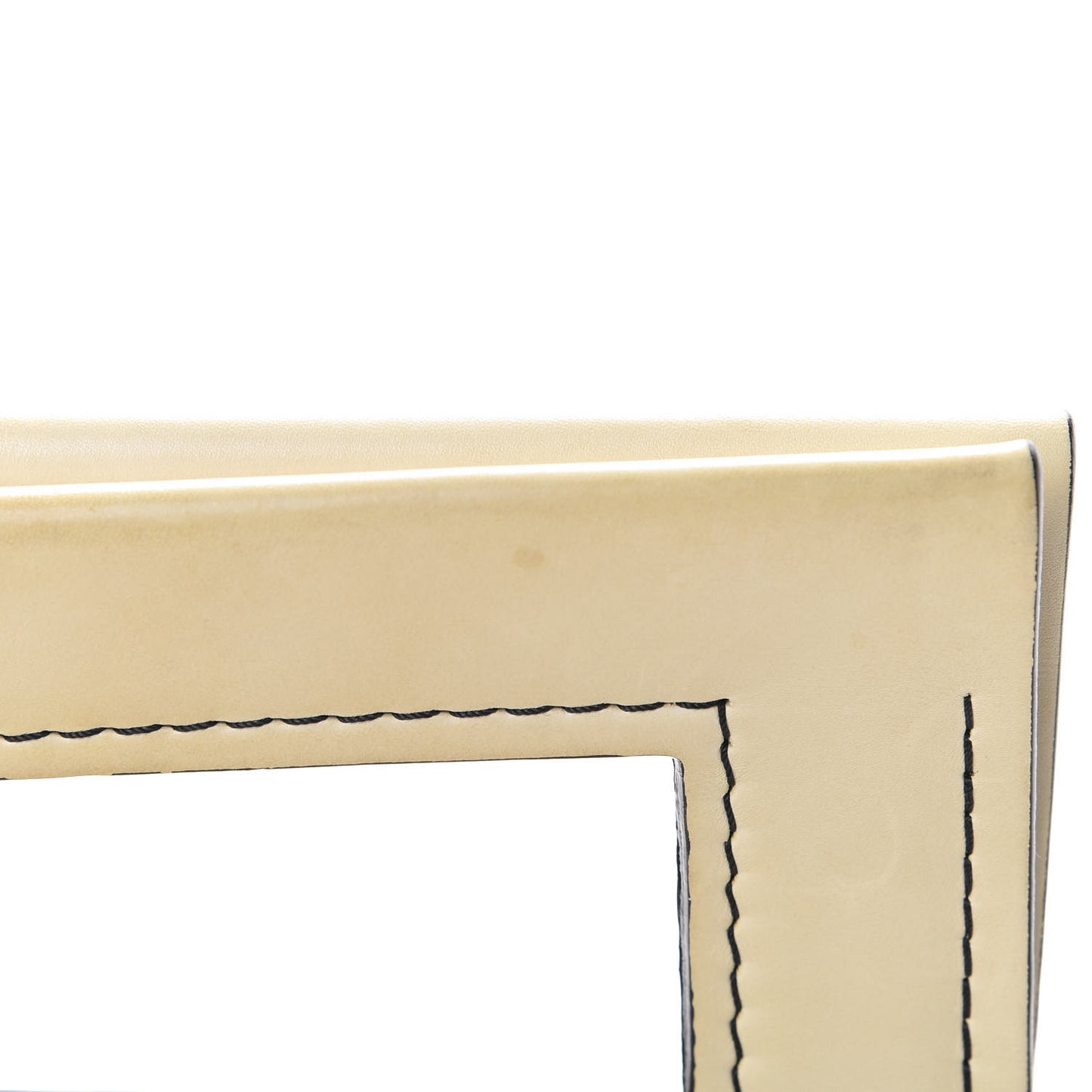 Natural Calfskin Small Square With Pocket White