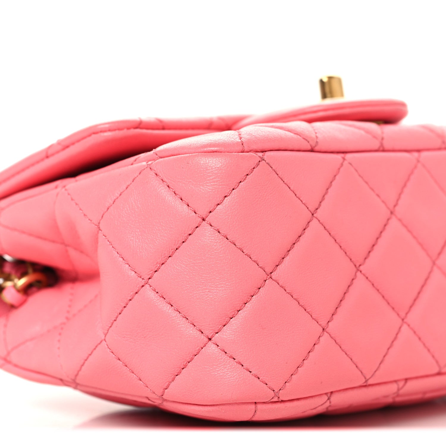 Chanel Lambskin Quilted Mini Pearl Crush Flap Pink 9 of 10