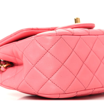 Chanel Lambskin Quilted Mini Pearl Crush Flap Pink 9 of 10