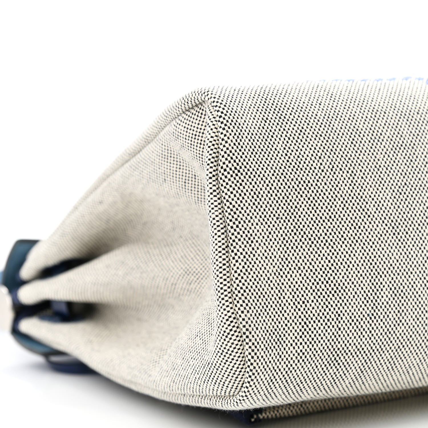 Hermes Vache Hunter Toile H Brides de Gala Herbag Zip Retourne 31 PM Bleu De France Ecru Black 11 of 12