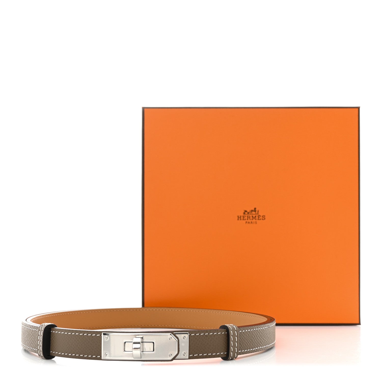 Hermes Epsom Kelly Belt Etoupe 6 of 6