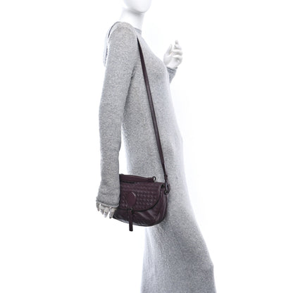 Bottega Veneta Nappa Intrecciato Double Sided Crossbody Bag Aubergine 2 of 13