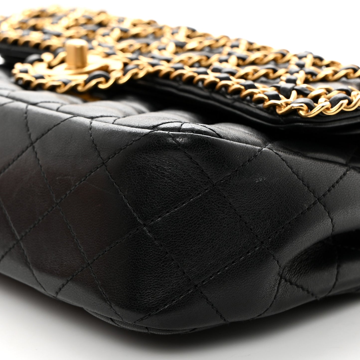 Lambskin Timeless Classic Chained Double Flap Black