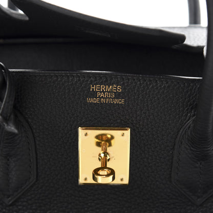Hermes Taurillon Clemence Birkin 35 Black 12 of 14