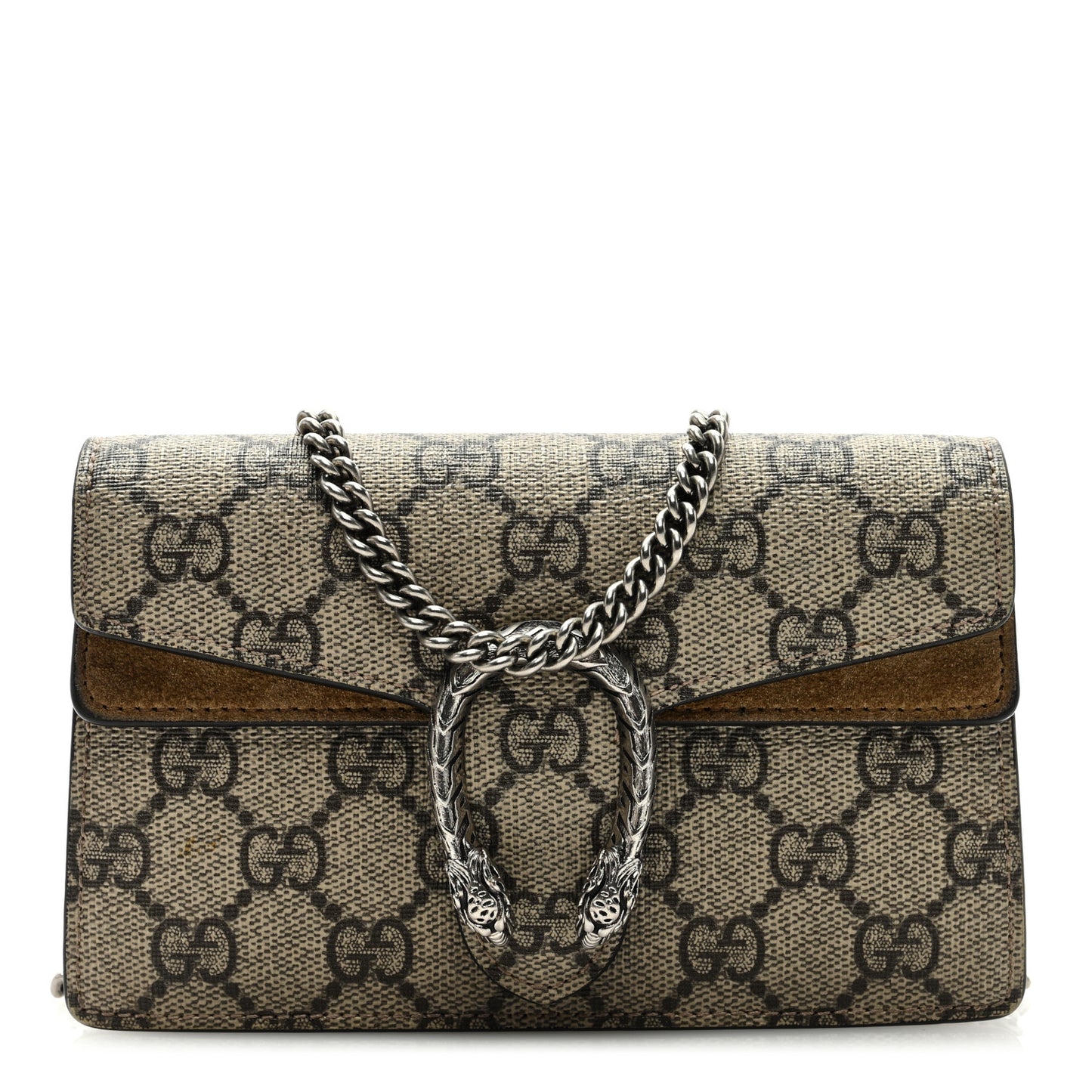 GG Supreme Monogram Super Mini Dionysus Shoulder Bag Taupe