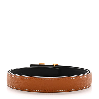 Hermes Swift Epsom 24mm Mini H Belt 90 36 Black Gold 2 of 7