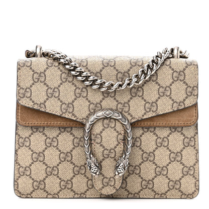 Gucci GG Supreme Monogram Mini Dionysus Shoulder Bag Taupe 1 of 12