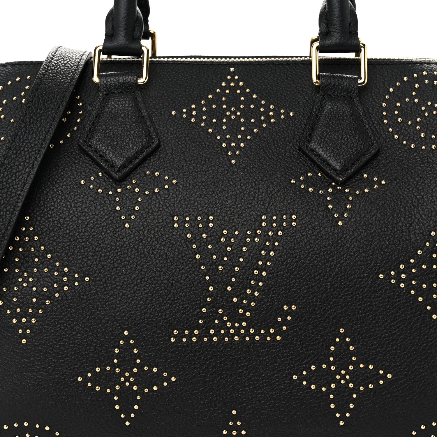 Louis Vuitton Empreinte Monogram Giant Studded Speedy Bandouliere 25 Black 7 of 9