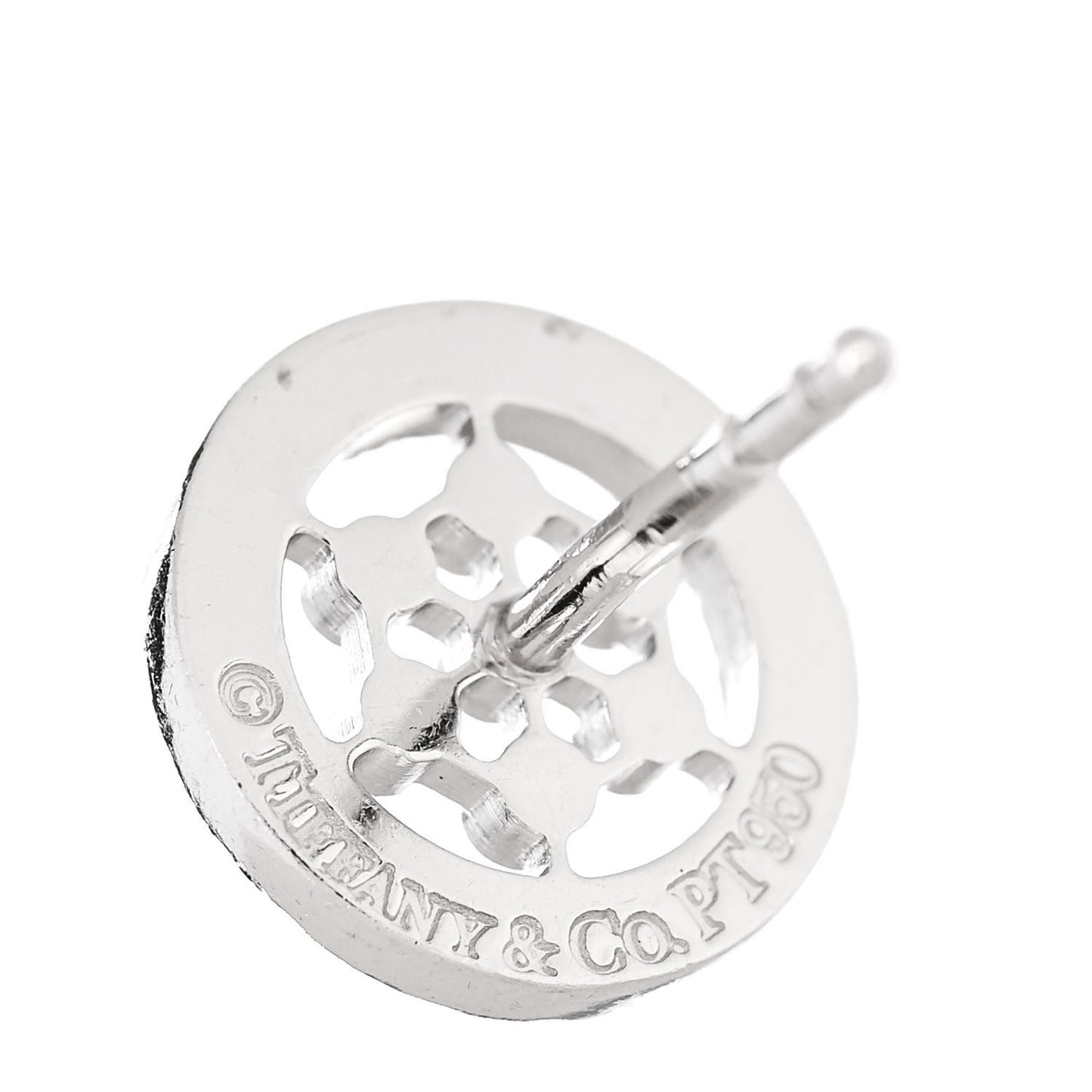 Platinum Diamond .30ct Circle Stud Earrings