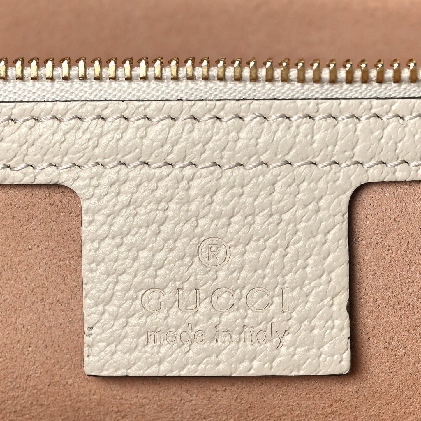 GG Supreme Monogram Textured Dollar Calfskin Web Medium Ophidia Shopping Tote Beige Ebony Mystic White