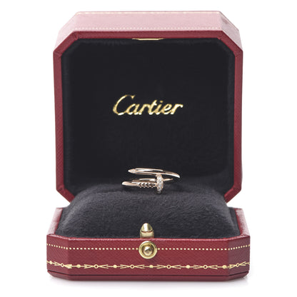 Cartier 18K Pink Gold Diamond Juste Un Clou Ring 54 6.75 5 of 5