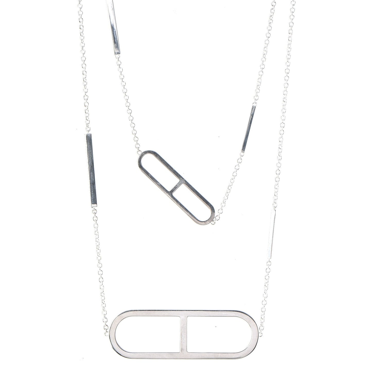 Sterling Silver Ever Chaine d'Ancre Long Necklace