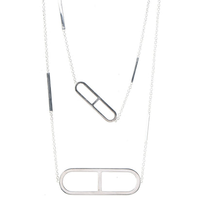 Hermes Sterling Silver Ever Chaine d'Ancre Long Necklace 1 of 6