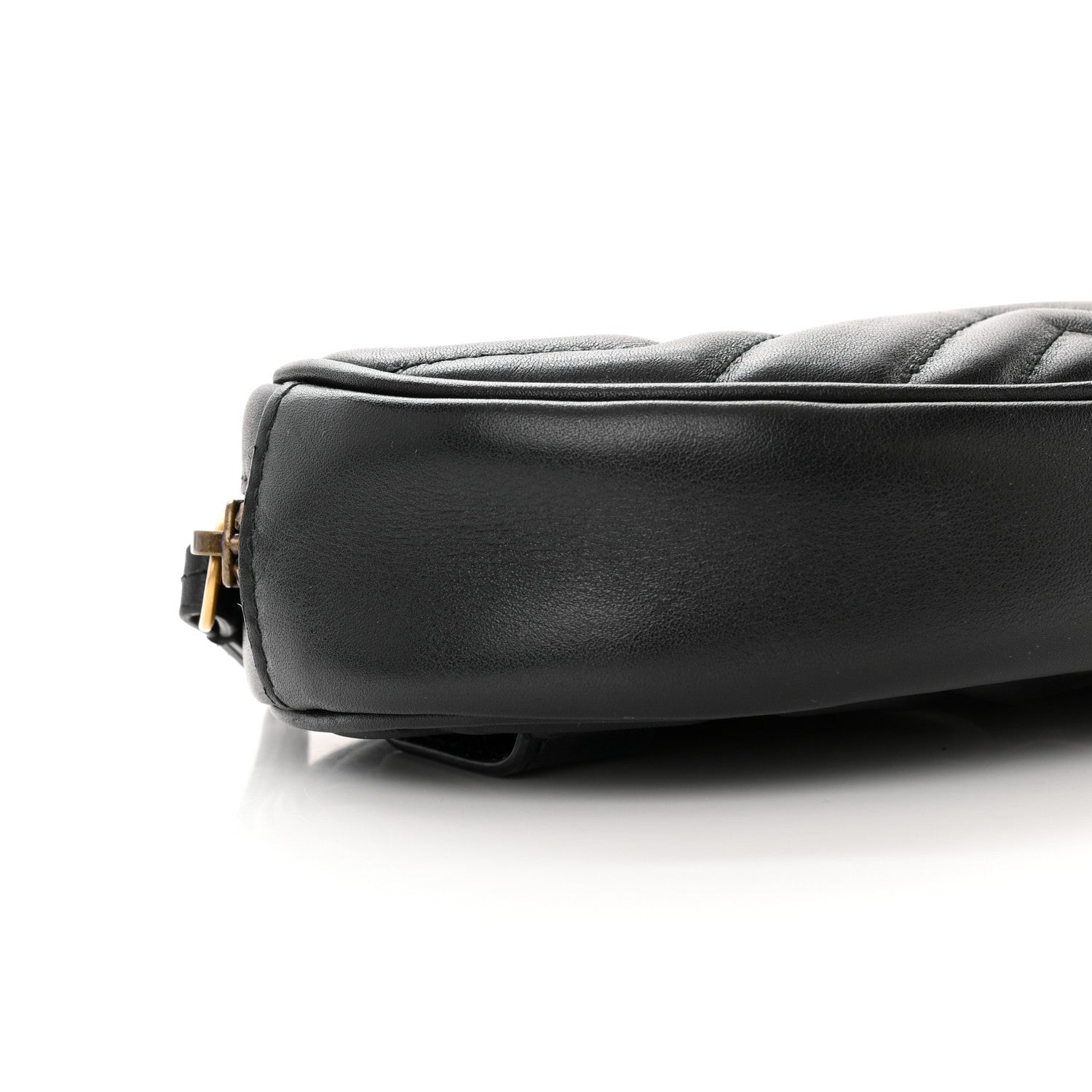 Gucci Calfskin Matelasse GG Marmont Belt Bag 95 38 Black 10 of 11