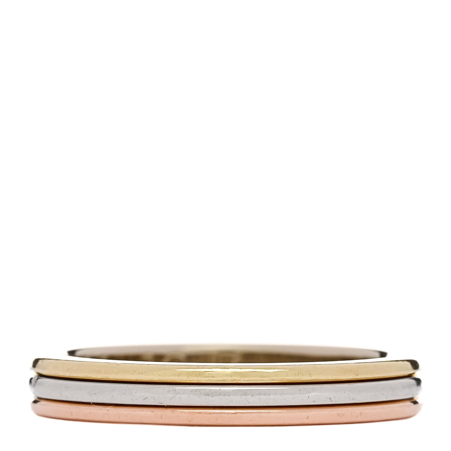 Cartier 18K Pink Yellow White Gold 2.5mm Vendome Louis Cartier Wedding Band Ring 48 4.5 3 of 5