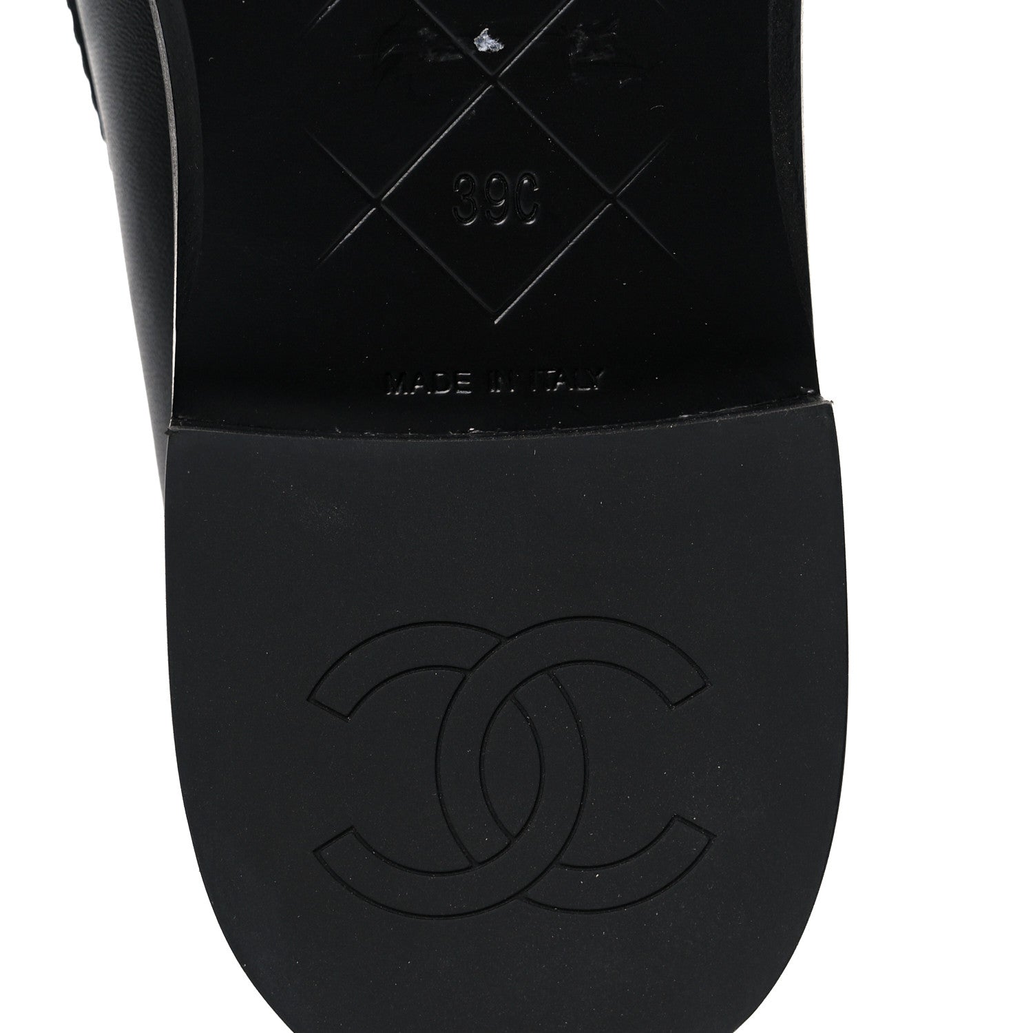 Chanel Lambskin Quilted CC Turnlock Loafers 39 Black 9 of 11