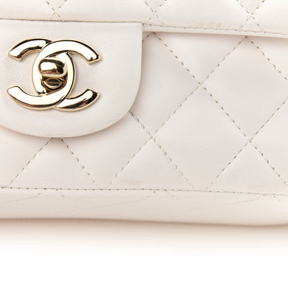 Chanel Lambskin Quilted Mini Rectangular Flap White 11 of 11